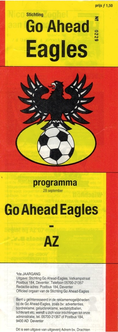 AZ Programma 27-sep-1986 GA Eagles uit